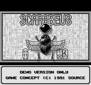 Scarabeus (USA) (Sample) screen shot title